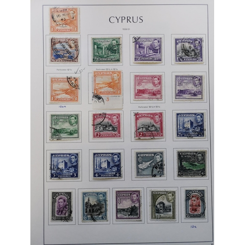 323 - CYPRUS.  QV to 1955 used collection with overprints on GB incl. ½d Pl.12 (possibly unused?)  4d gree... 