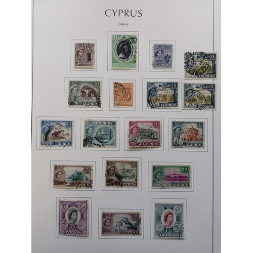 323 - CYPRUS.  QV to 1955 used collection with overprints on GB incl. ½d Pl.12 (possibly unused?)  4d gree... 