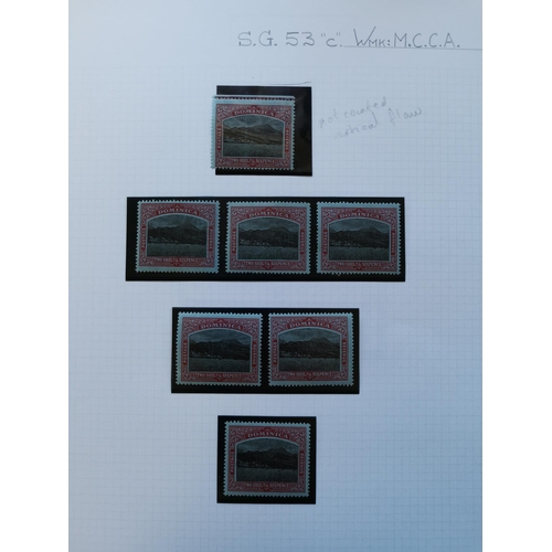 327 - ***VIDEO AVAILABLE*** DOMINICA.  Valuable QV-KGV nearly all M with duplication  on leaves incl. 1877... 