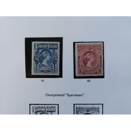 331 - FALKLAND IS.  QV M or unused collection on leaves incl. 1885-91 4d sideways wmk unused  1891-1902 ra... 