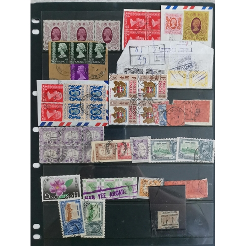 390 - HONG KONG.  POSTMARKS. Used range mainly of Treaty Ports on leaves  usual mixed condition  cds's  od... 