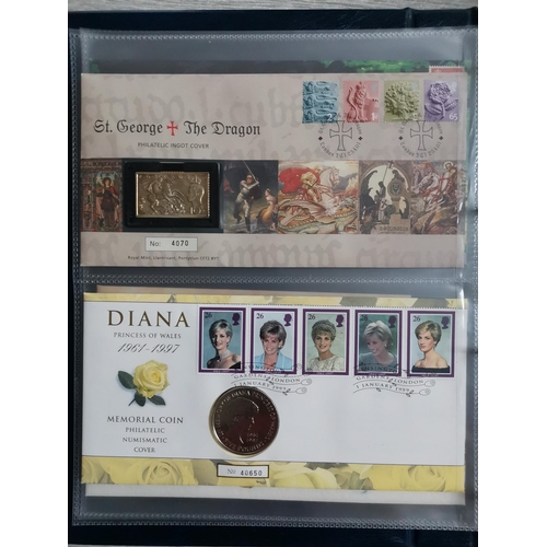 784 - DECIMAL COVERS AND PHQ CARDS.  COIN COVERS. Collection of pnc's in 4 boxed Royal Mail pnc albums  no... 