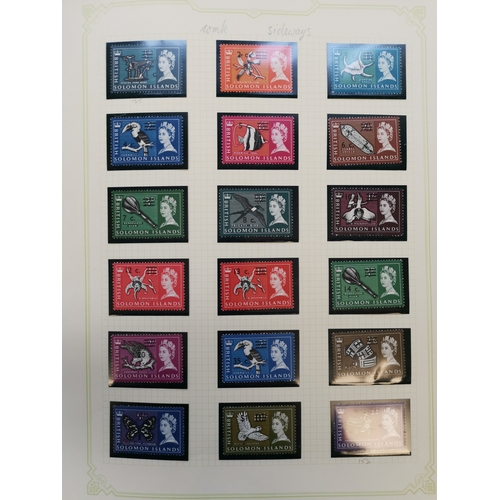 285 - BRITISH SOLOMON IS.  M collection with 1907 to 1/-  1908-11 to 5/- (slight tone)  1914-23 vals to 2/... 