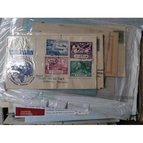 101 - MIXED WORLD.  COVERS/CARDS. Range of BC covers/cards QV-QE  commercial  some unused Postal Stationer... 