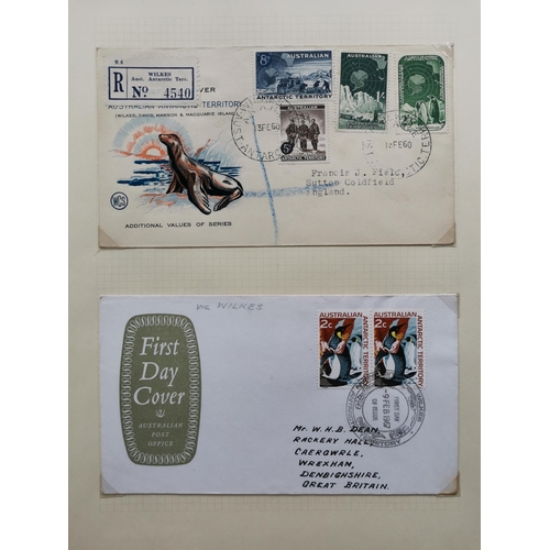 103 - MIXED WORLD.  ANTARCTIC COVERS. A collection of FID  S. Georgia  AAT and Ross Dependency covers. (61... 