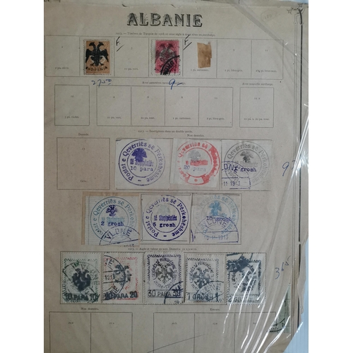 131 - ALBANIA.  Early to modern M and U collections on leaves and stocksheets. (100's)