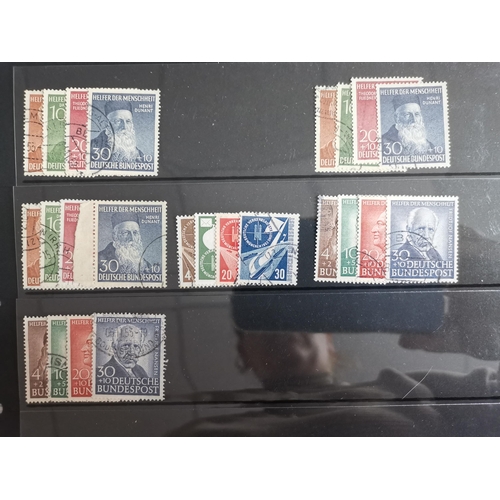 204 - GERMANY.  WEST GERMANY. 1949-53 fine used sets incl. 1949 Centenary x 3  Relief  1950 Bach x 5  1951... 