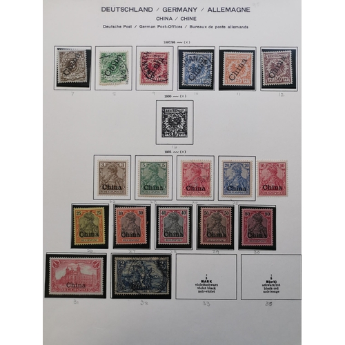 216 - GERMANY.  COLONIES. A good M and U collection on printed leaves  many useful sets and values from al... 