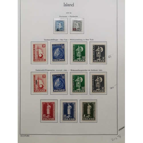 229 - ICELAND.  1933-1956 M or UM collection incl. 1934 Air  range of 1939-45 defins  1940 New York World ... 