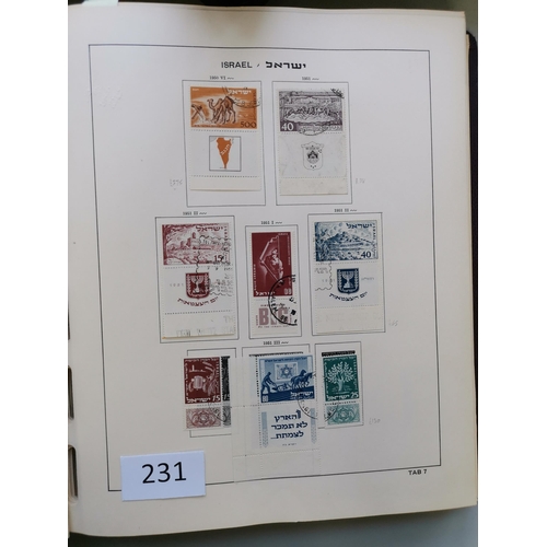 231 - ***VIDEO AVAILABLE*** ISRAEL.  1948-1990 fine used collection in 2 Schaubek albums  noted early issu... 