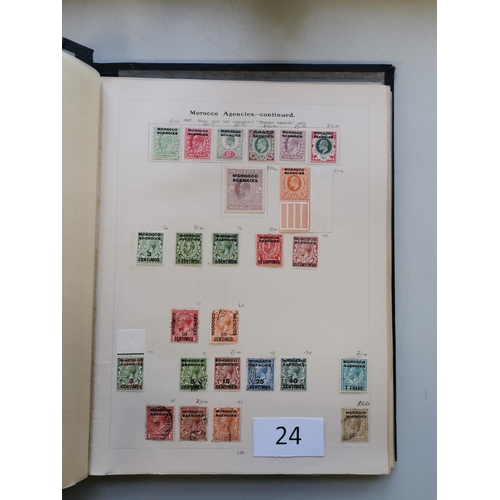 24 - MIXED WORLD.  BC collection of QV-KGV in album  incl. interest in Morocco Agencies  Canada  Gold Coa... 