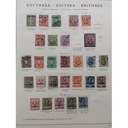 242 - ITALY.  ERITREA. 1893-1934 M and U collection on printed leaves  many highly catalogued stamps incl.... 