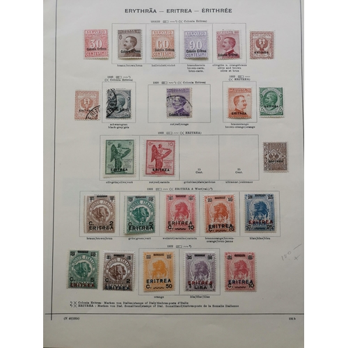 242 - ITALY.  ERITREA. 1893-1934 M and U collection on printed leaves  many highly catalogued stamps incl.... 