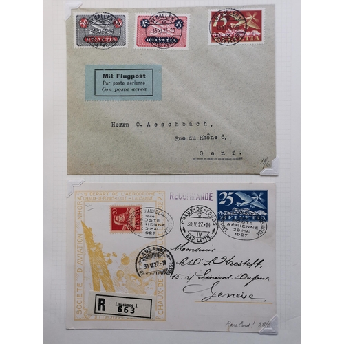 303 - SWITZERLAND.  1930's to 1960's M and U collection on leaves incl. 1945 PAX 10f FU  1951 Lucerne and ... 