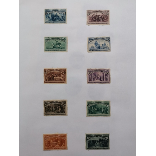 311 - UNITED STATES OF AMERICA.  Old-time collection on leaves  very mixed condition  incl. 1851-57 5c use... 