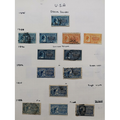 315 - UNITED STATES OF AMERICA.  Collection of various incl. 1895 Newspaper stamps to $100 M  others mainl... 