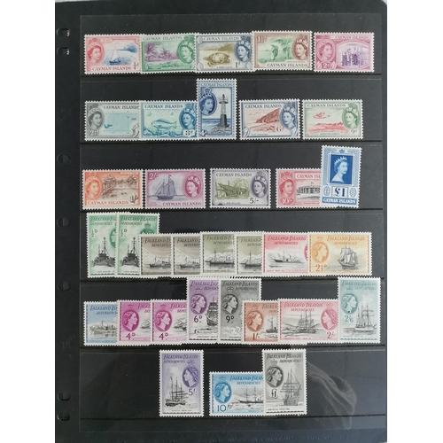 36 - MIXED WORLD.  Collection of KGVI and early QE defins (nearly all complete sets) M on 12 stocksheets ... 