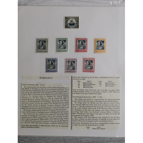 7 - MIXED WORLD.  BC QV-KGVI mainly M collection of key vals/sets on leaves  cards  some mixed condition... 