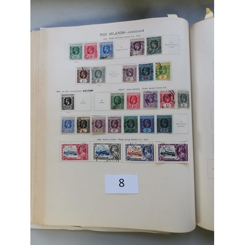 8 - MIXED WORLD.  BC U/FU collection in New Ideal KGV album  1935 SJ sets looks almost complete (odd ton... 