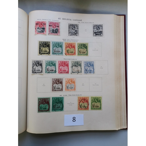 8 - MIXED WORLD.  BC U/FU collection in New Ideal KGV album  1935 SJ sets looks almost complete (odd ton... 