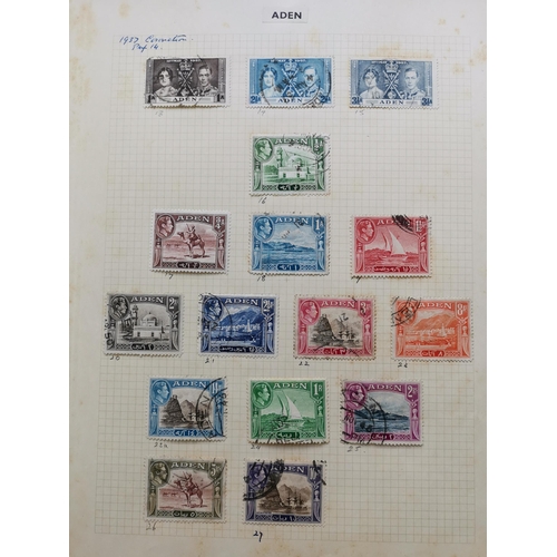 81 - MIXED WORLD.  MIDDLE EAST.  M and U collection on leaves  varied condition  incl. Aden and States  B... 