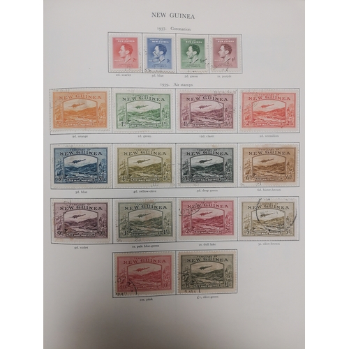 2 - MIXED WORLD.  BC KGVI used collection in red SG printed album  fairly full with large quantity of de... 