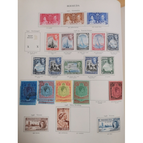 4 - MIXED WORLD.  KGVI M and U collection in green SG Crown album  some stamps removed but much useful r... 