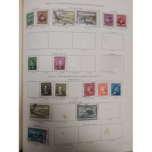 4 - MIXED WORLD.  KGVI M and U collection in green SG Crown album  some stamps removed but much useful r... 