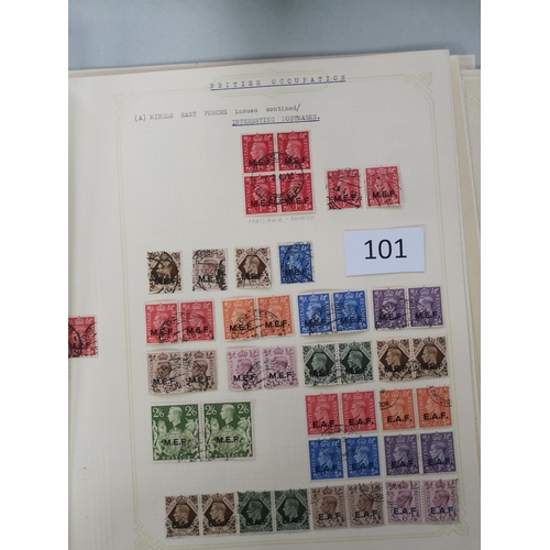 101 - MIXED WORLD.  OVERPRINTS ON GB. A fine used collection on leaves  incl. Nigeria Oil Rivers  BOIC  Ba... 