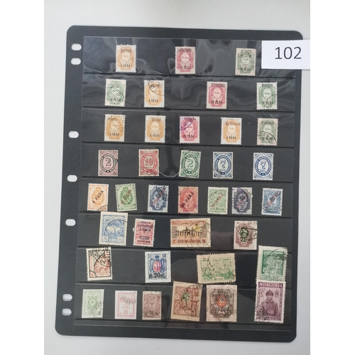 102 - MIXED WORLD.  POST OFFICES IN TURKISH EMPIRE  BRITISH LEVANT ETC. A collection of used incl. British... 