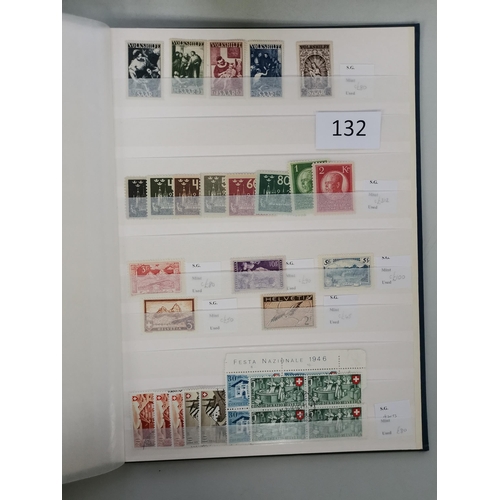 132 - FOREIGN COUNTRIES.  A group of better sets and values in stockbook  much M  incl. Austria  Denmark  ... 