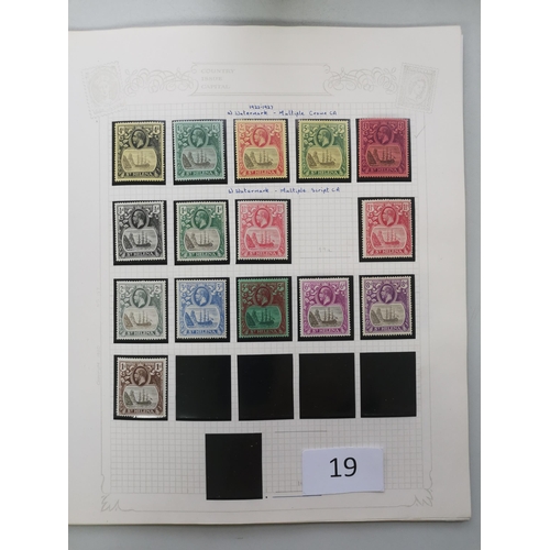 19 - MIXED WORLD.  BRITISH ATLANTIC. Mainly M collection QV to 1960's  on leaves  with Ascension incl. KG... 