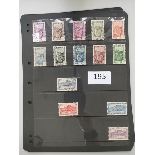 195 - FRANCE.  REUNION. Used collection on stocksheets  from early issues to c.late 1940's  many better in... 