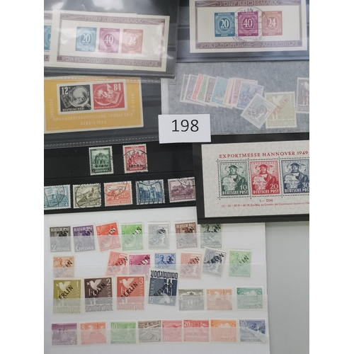 198 - GERMANY.  A good lot of values/sets on stockcards  many better  M and U  incl. Welfare sets  3rd Rei... 