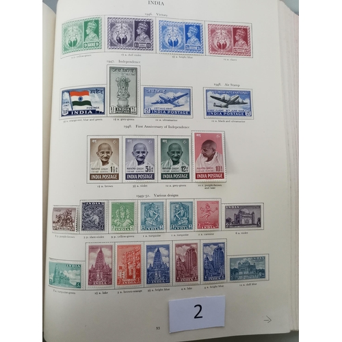 2 - MIXED WORLD.  KGVI M collection in SG printed album with mix of complete and incomplete defin sets  ... 