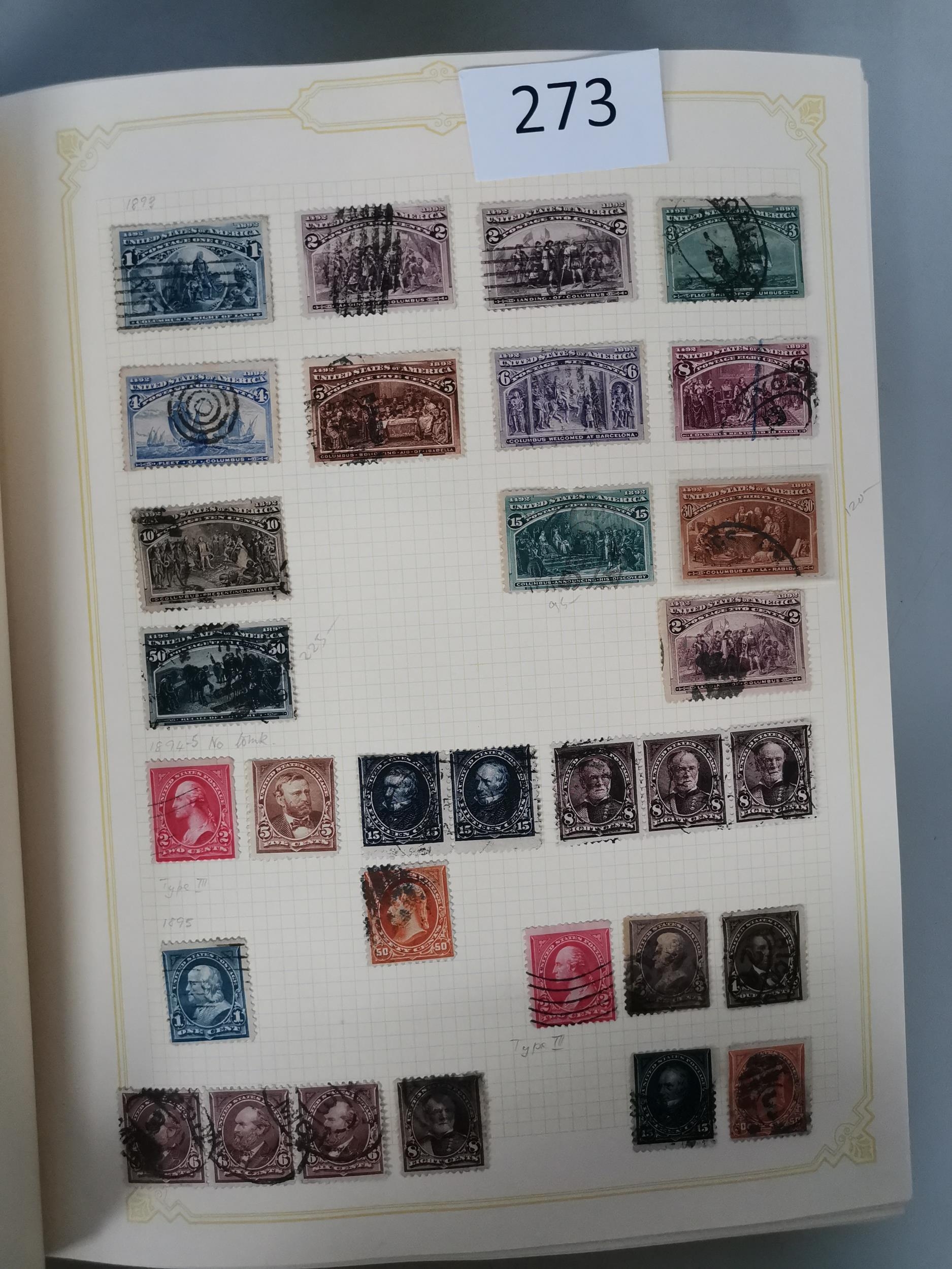 UNITED STATES OF AMERICA. Mainly used collection value in early issues ...