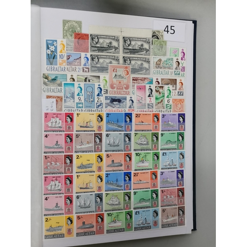 45 - MIXED WORLD.  M or UM BC collection in large stockbook  much QE  KGVI-QE defin sets etc.  incl. Irel... 