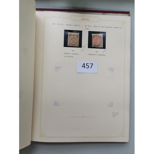 457 - RHODESIAS.  O.g. collection on cards and leaves in binder  incl. 1892-3 vals to 2/6d (2) and 5/-  18... 