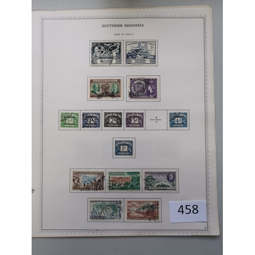 458 - RHODESIAS.  U/FU collection on printed leaves  1892-1978 (some earlier with fiscal cancels)  noting ... 