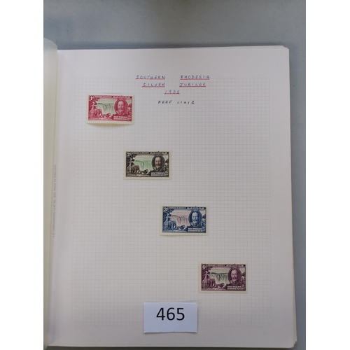 465 - RHODESIAS.  SOUTHERN RHODESIA. M collection  slightly varied condition  incl. 1924-9 to 5/-  1931-7 ... 