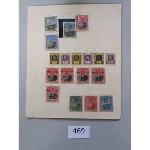 469 - ST HELENA.  Collection on leaves M and U incl. QV vals to 1/-  1903 to 1/- used and 1/- and 2/- vals... 