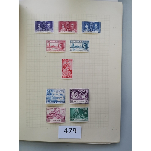 479 - ST VINCENT.  QV-QE (1970's) M/U ranges on leaves (some light duplication)  with QV used - usual mixe... 