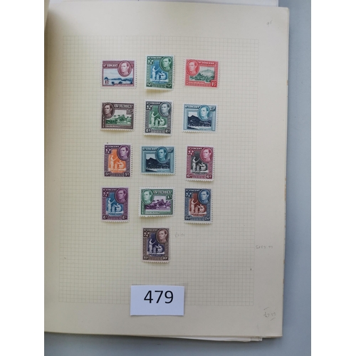 479 - ST VINCENT.  QV-QE (1970's) M/U ranges on leaves (some light duplication)  with QV used - usual mixe... 