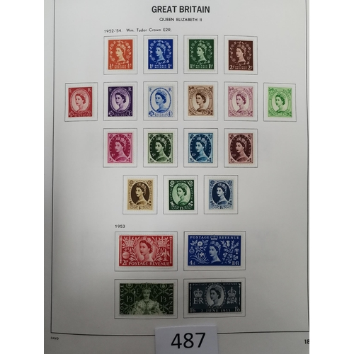 487 - GB MISC.  Collection in printed album + a few leaves  mixed condition  value in QV-KGV incl. a poor ... 