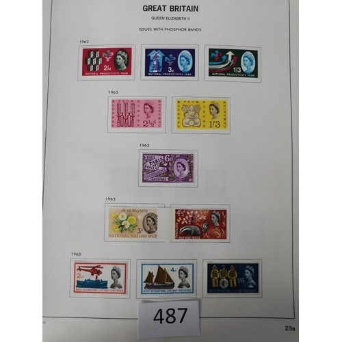 487 - GB MISC.  Collection in printed album + a few leaves  mixed condition  value in QV-KGV incl. a poor ... 