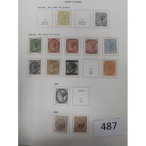 487 - GB MISC.  Collection in printed album + a few leaves  mixed condition  value in QV-KGV incl. a poor ... 