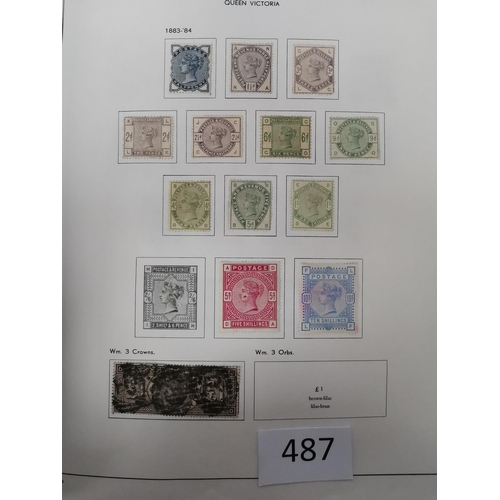 487 - GB MISC.  Collection in printed album + a few leaves  mixed condition  value in QV-KGV incl. a poor ... 