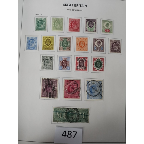 487 - GB MISC.  Collection in printed album + a few leaves  mixed condition  value in QV-KGV incl. a poor ... 