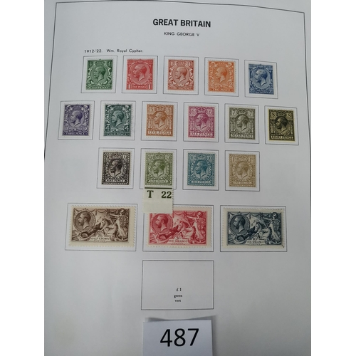 487 - GB MISC.  Collection in printed album + a few leaves  mixed condition  value in QV-KGV incl. a poor ... 