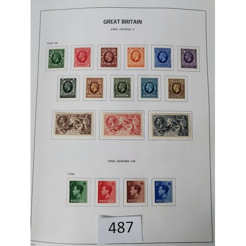 487 - GB MISC.  Collection in printed album + a few leaves  mixed condition  value in QV-KGV incl. a poor ... 